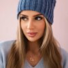 marka niezdefiniowana Cap with fleece Paulina K227 light jeans
