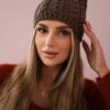 marka niezdefiniowana Cap with fleece Rabbid K237 cappuccino