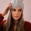 marka niezdefiniowana Cap with fleece Rabbid K237 light grey
