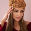 marka niezdefiniowana Cap with fleece Roksana K209 brown