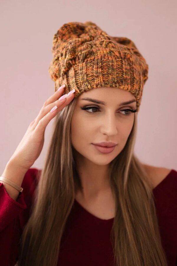 marka niezdefiniowana Cap with fleece Roksana K209 brown