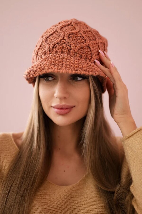 marka niezdefiniowana Cap with fleece Roma Bis K235 dark pink