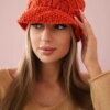 marka niezdefiniowana Cap with fleece Roma Bis K235 foxy