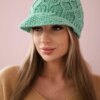marka niezdefiniowana Cap with fleece Roma Bis K235 mint