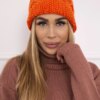 marka niezdefiniowana Cap with fleece Roma Bis K235 orange