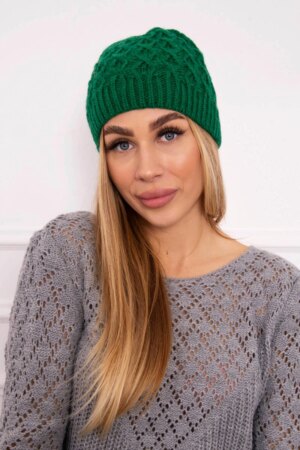 marka niezdefiniowana Cap with fleece Roma K224 green