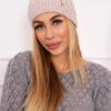 marka niezdefiniowana Cap with fleece Roma K224 light beige