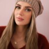 marka niezdefiniowana Cap with fleece Sandra K210 dark beige