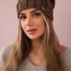 marka niezdefiniowana Cap with fleece Sonia K201 brown