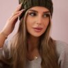 marka niezdefiniowana Cap with fleece Sonia K201 khaki