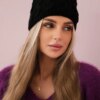 marka niezdefiniowana Cap with fleece Teresa K285 black