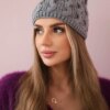 marka niezdefiniowana Cap with fleece Teresa K285 dark grey