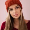marka niezdefiniowana Cap with fleece Warkocz K226 foxy