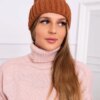 marka niezdefiniowana Cap with turn up Magda K293 camel