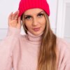 marka niezdefiniowana Cap with turn up Magda K293 fuchsia