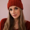 marka niezdefiniowana Cap with turn up Marzena K206 foxy