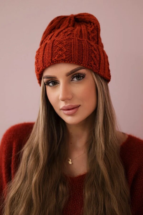 marka niezdefiniowana Cap with turn up Marzena K206 foxy