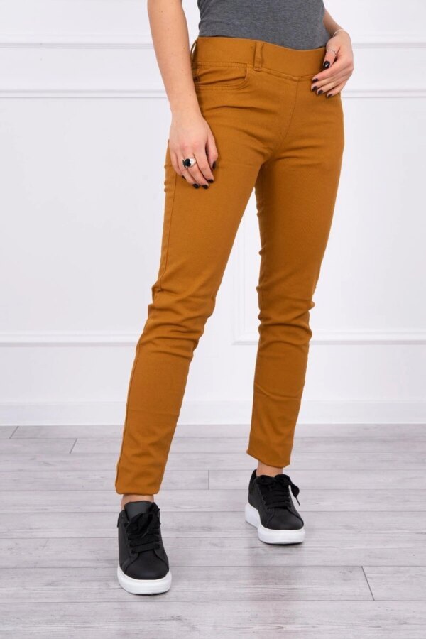 marka niezdefiniowana Colorful jeans mustard