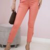 marka niezdefiniowana Colorful jeans with bow apricot