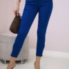 marka niezdefiniowana Colorful jeans with bow mauve-blue