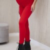 marka niezdefiniowana Cotton maternity pants red