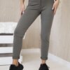 marka niezdefiniowana Cotton trousers with back pockets khaki