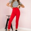 marka niezdefiniowana Creased trousers red