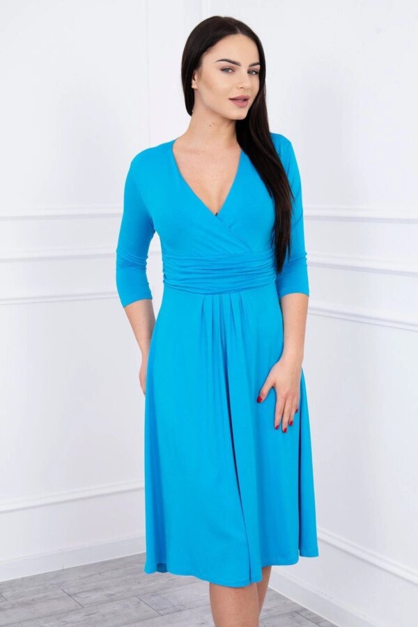 marka niezdefiniowana Dress with cut-off under the bust