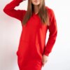 marka niezdefiniowana Hooded dress red