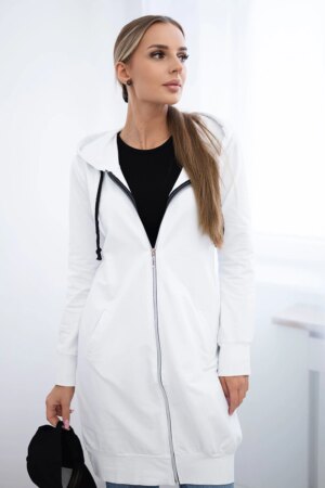 marka niezdefiniowana Hooded dress with a hood white