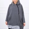 marka niezdefiniowana Insulated sweatshirt with a zipper graphite