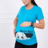 marka niezdefiniowana Maternity blouse Guck turquoise