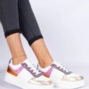 marka niezdefiniowana Multicolor women's sneakers with a thick sole Dolla