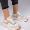 marka niezdefiniowana Multicolor women's sneakers with glitter and animal print addition Markuta