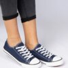 marka niezdefiniowana Navy classic women's sneakers Menfis