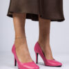 marka niezdefiniowana Pink classic pumps on a heel Trutti