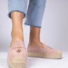 marka niezdefiniowana Pink thick-soled espadrilles Elviola