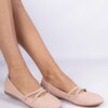 marka niezdefiniowana Pink women's ballerinas made of matte eco-leather Baronna
