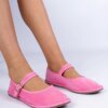 marka niezdefiniowana Pink women's ballerinas with a strap Meremi