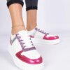 marka niezdefiniowana Pink women's sneakers with a thick sole Dolla