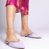 marka niezdefiniowana Purple elegant slides decorated with a chain Gerita