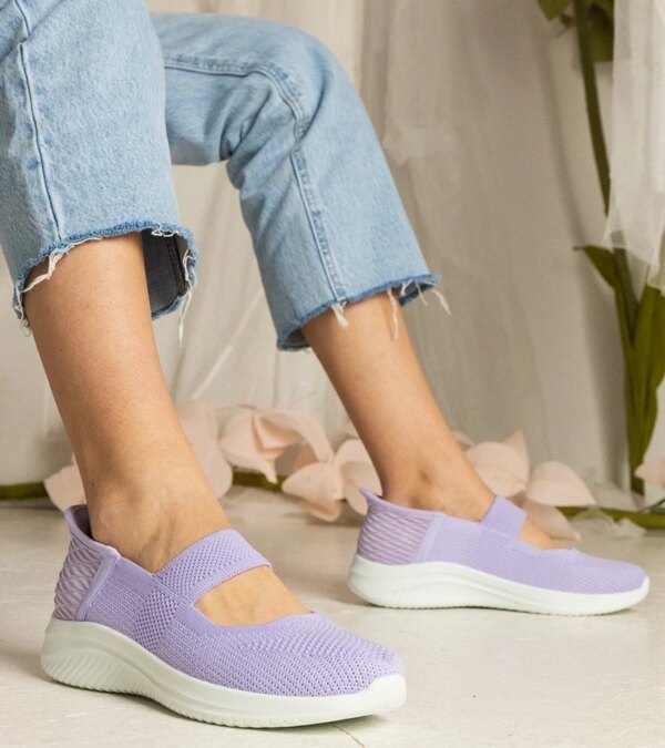 marka niezdefiniowana Purple women's slip-on sneakers with embossed sole Muratti