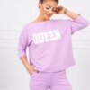 marka niezdefiniowana Set with Queen print purple