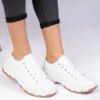 marka niezdefiniowana White classic high-soled sneakers Salsana