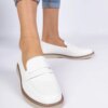 marka niezdefiniowana White classic women's loafers Merisa