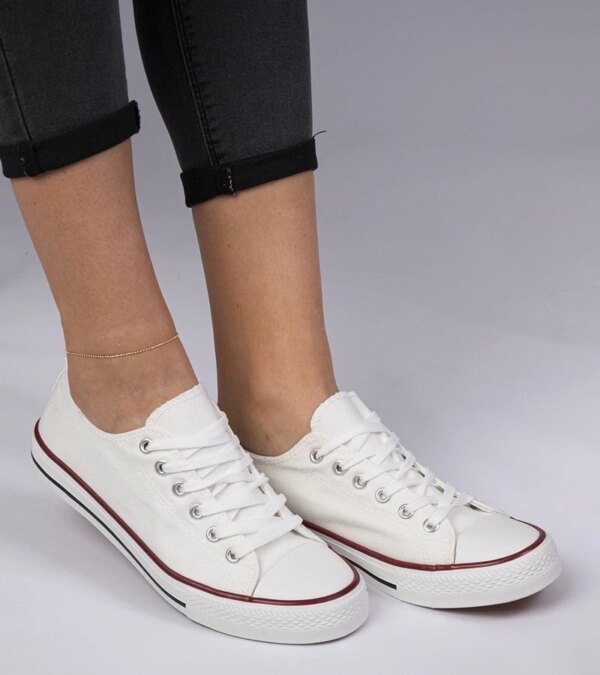 marka niezdefiniowana White classic women's sneakers Menfis