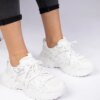 marka niezdefiniowana White stylish sneakers on a chunky sole Lukaro