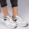 marka niezdefiniowana White women's sneakers with glitter Markuta