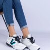 marka niezdefiniowana White women's sneakers with hidden wedge Ninella