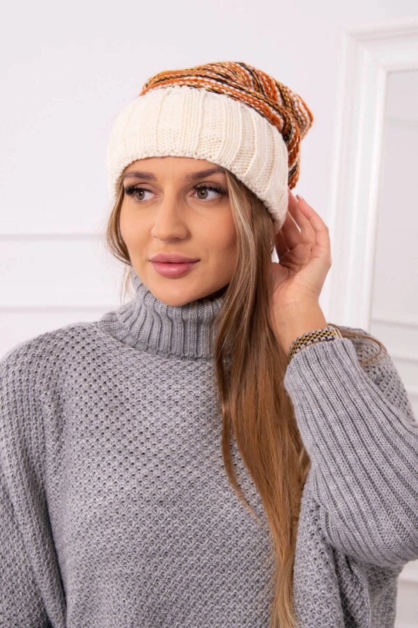marka niezdefiniowana Women's cap Feba K330 ecru+foxy